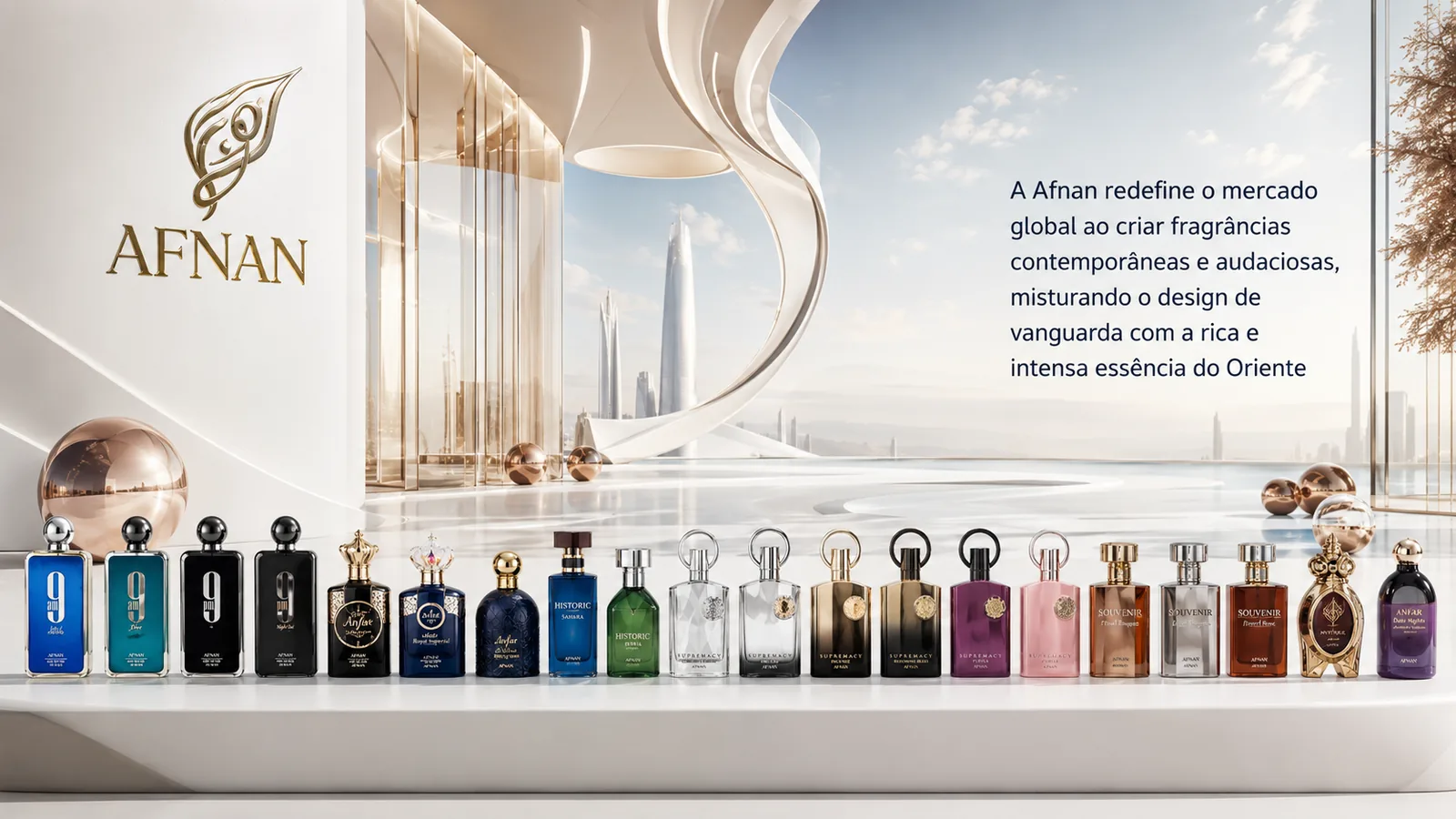 Afnan — perfumaria árabe de luxo